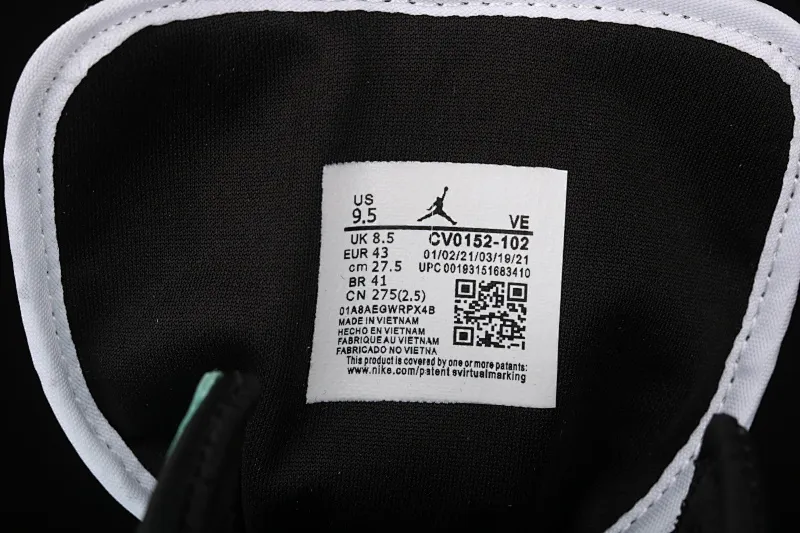 All categories Air Jordan Jordan series basketball shoes Air Jordan 1 High Z version Air Jordan 1 "Court Purple" AJ1 Joe 1 League of Legends black and green CV0152-102